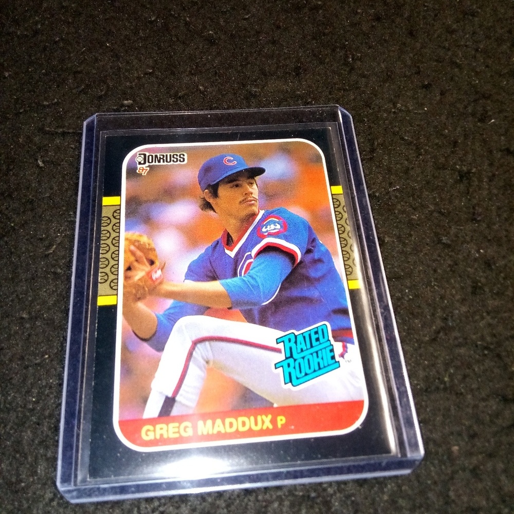 1987 rated rookie greg maddux Chicago Cubs